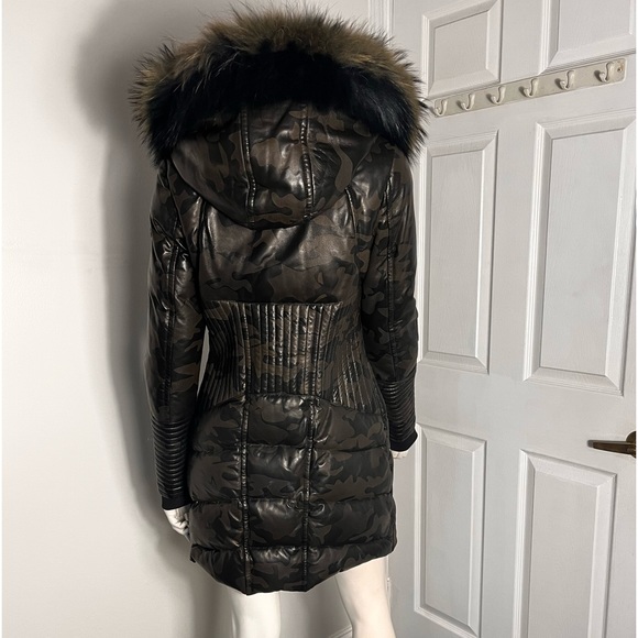 Rudsak SIA Leather jacket with Fur lined hood - Picture 14 of 17